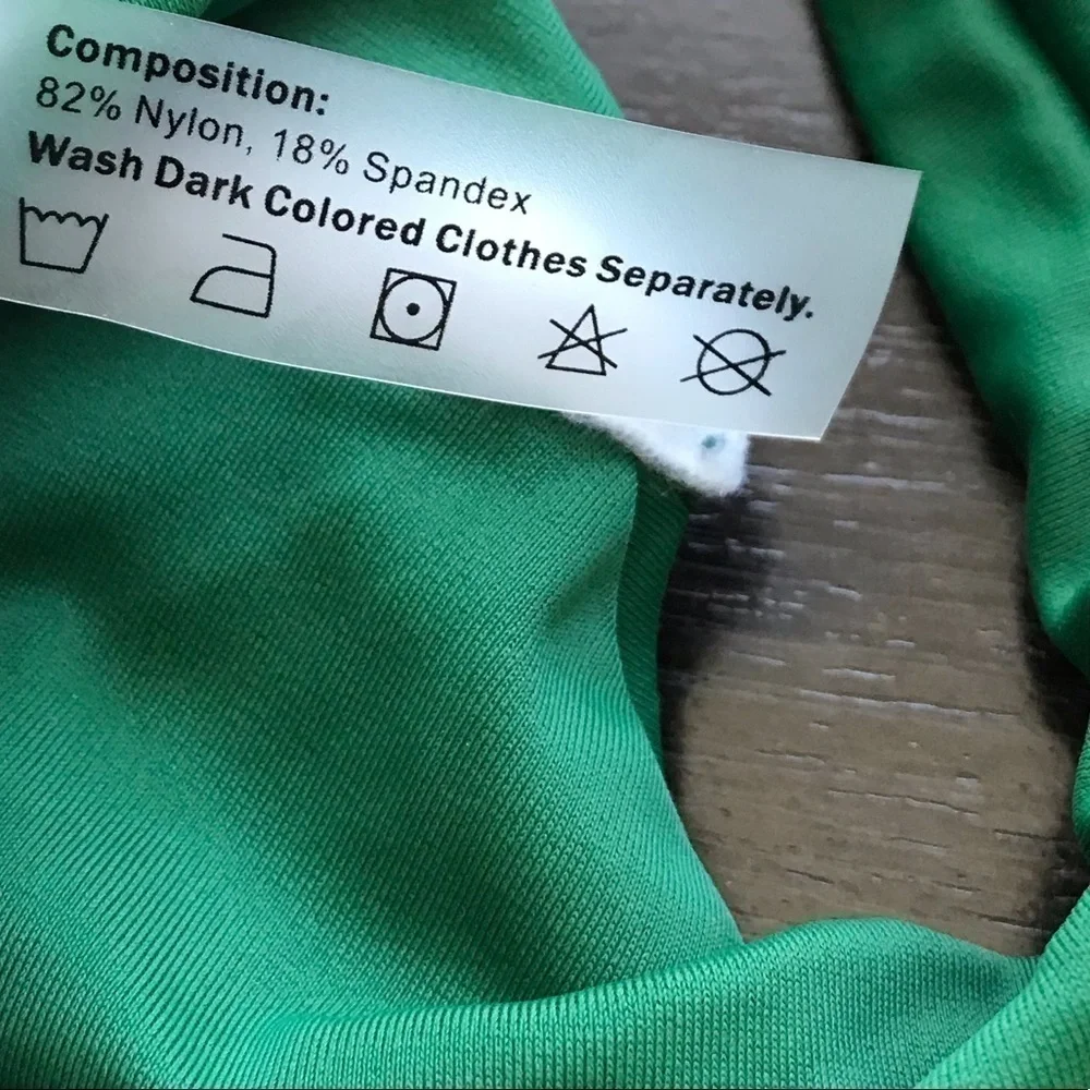Zaful Green Bikini Top Size US 6
